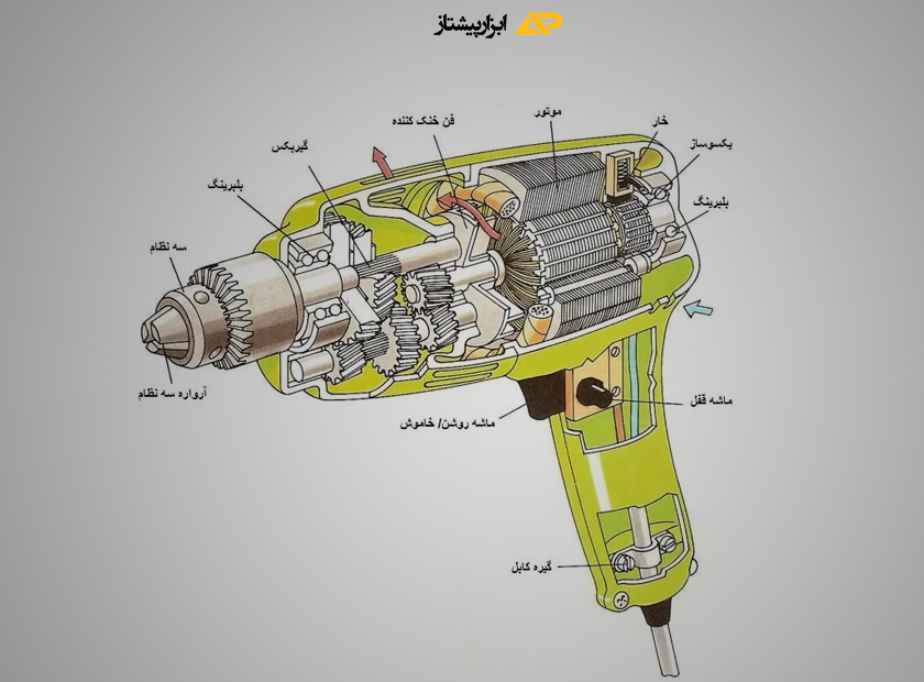 اجزاء دریل چکشی