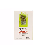 ست 19 عددی مته کبالت 5% ولف مدل C338RN1-10