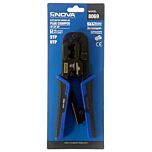 انبر سوکت زن تلفن و شبکه دسته جغجغه ای نووا مدل 8069