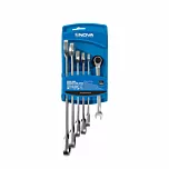 ست 6 عددی آچار یک سر تخت و یک سر رینگ جغجغه نووا مدل 9422