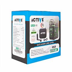 تراز لیزری 2 خط 360 درجه نور سبز اکتیو مدل AC-62360G