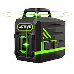 تراز لیزری 2 خط 360 درجه نور سبز اکتیو مدل AC-68360G