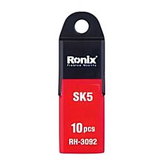 تیغ کاتر ذوزنقه ای 19 میلی متری 10 عددی رونیکس مدل RH-3092