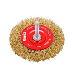 فرچه سیمی تخت سر دریلی افشان 75 میلی متر رونیکس مدل RH-9944