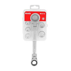 ست آچار دو سر رینگ جغجغه تاشو رونیکس مدل RH-2172