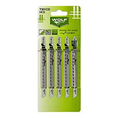 تیغ اره عمود بر MDF بلند ست 5 عددی ولف مدل T301CD