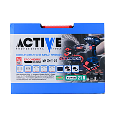 بکس شارژی 1/2 اینچ براشلس 21 ولت اکتیو مدل AC-7826CH