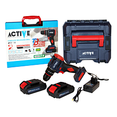 دریل پیچ گوشتی چکشی شارژی 21 ولت اکتیو مدل AC-3121BL