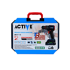 دریل پیچ گوشتی چکشی شارژی 21 ولت اکتیو مدل AC-3221BL