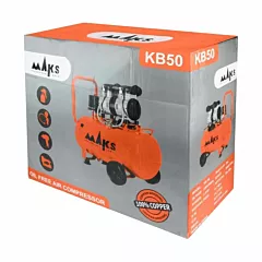 کمپرسور باد 50 لیتری سایلنت مکس مدل KB50
