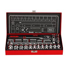 جعبه بکس 1/2 اینچ 20 پارچه رونیکس مدل RH-2620