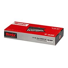 جعبه بکس 1/2 اینچ 20 پارچه رونیکس مدل RH-2620
